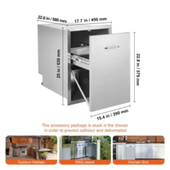 VEVOR Pull Out Trash Drawer 17.7x22.8 Inch Raised Style Trash Bin With Pull-Out Tray Stainless Steel Trash Drawer With Handle, Silver 16 VEVOR Pull Out Trash Drawer 17.7x22.8 Inch Raised Style Trash Bin With Pull-Out Tray Stainless Steel Trash Drawer With Handle, Silver -Target KitchenAid GUEST 346f1a24 e05f 4a1b bcb9 b5b3c5a2e076