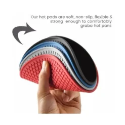 Kitcheniva Non Slip Silicone Trivet Mat Set 2 Pcs