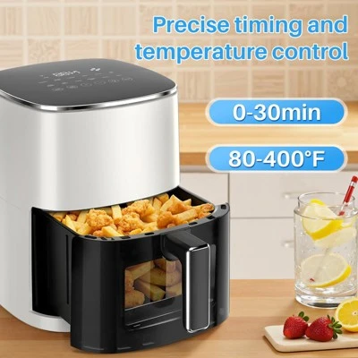 IULULU Air Fryer, 6-Qt With View Window, 12-in-1, 400°F Max 3 IULULU Air Fryer, 6-Qt With View Window, 12-in-1, 400°F Max