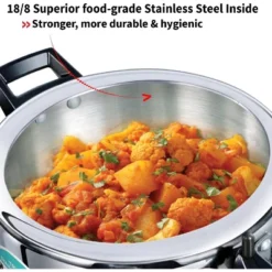Hawkins 3.5L Triply Stainless Steel Pressure Cooker Inner Lid Cooker: Cool Touch Handle, 1-Year Warranty, Hand Wash -Target KitchenAid GUEST 35768b85 e809 4362 826e 3693fb8be7f5