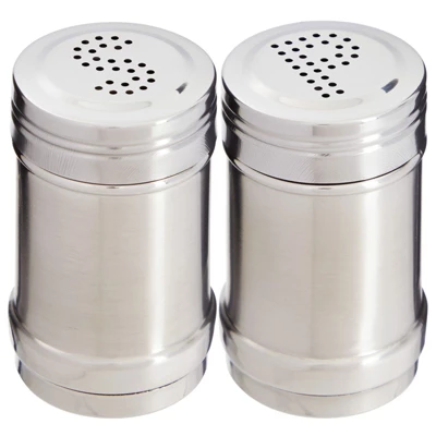 Juvale 2 Ounce Stainless Steel Metal Salt And Pepper Shakers For Kitchen Counter, Dinner Table, Condiments, Perforated "S" And "P" Caps, 3.5 In 10 Juvale 2 Ounce Stainless Steel Metal Salt And Pepper Shakers For Kitchen Counter, Dinner Table, Condiments, Perforated "S" And "P" Caps, 3.5 In - Image 8