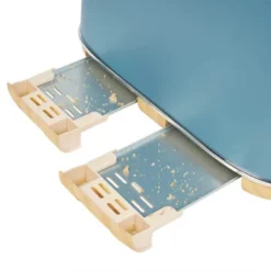 Haden Dorchester 4 Slice Wide Slot Bread And Bagel Retro Toaster With Removable Crumb Tray And Variable Browning Control, Stone Blue -Target KitchenAid GUEST 35eb182f b377 4982 8098 ded04d8f51ff