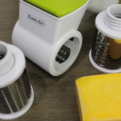 BergHOFF 5Pc Stainless Steel Rotary Cheese Grater Set 6 BergHOFF 5Pc Stainless Steel Rotary Cheese Grater Set - Image 4