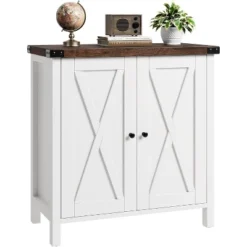 Buffet Cabinet For Dining Room - Rustic Farmhouse Sideboard With Adjustable Shelves, Storage Cabinet For Kitchen & Living Room -Target KitchenAid GUEST 3657b2fd 58c8 4223 8697 8fcf3de336db