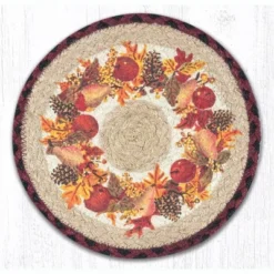 Earth Rugs Autumn Wreath Round Printed Trivet 10" Rustic Kitchen Decor -Target KitchenAid GUEST 369c705e 2bae 4bfd 8168 55e77c8d4760