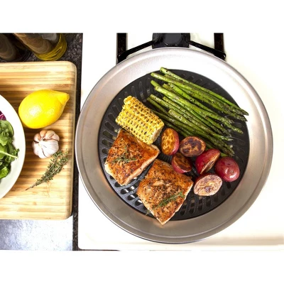 Kitchen + Home Stove Top Grill - Smokeless Nonstick Indoor Grill 4 Kitchen + Home Stove Top Grill - Smokeless Nonstick Indoor Grill - Image 2