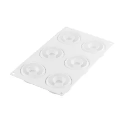 Silikomart "Donuts Gourmand 80" Silicone Baking & Freezing Mold, 2.7 Oz, 6 Cavities