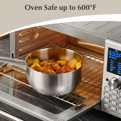 KOCH SYSTEME CS Stainless Steel 10 Pcs Cookware Set, Pots And Pans Kitchen Set, Induction, Oven, Dishwasher Safe, Professional Chef Quality 6 KOCH SYSTEME CS Stainless Steel 10 Pcs Cookware Set, Pots And Pans Kitchen Set, Induction, Oven, Dishwasher Safe, Professional Chef Quality - Image 4