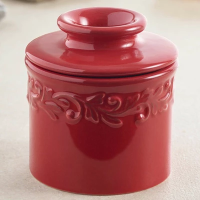 Butter Bell® Crock – Rouge Antique Ceramic Butter Keeper, Vintage-Style Butter Dish For Fresh, Spreadable Butter 6 Butter Bell® Crock – Rouge Antique Ceramic Butter Keeper, Vintage-Style Butter Dish For Fresh, Spreadable Butter - Image 4