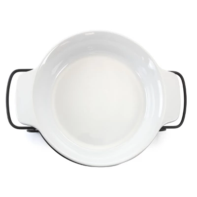 Gibson 2 Piece Stoneware Bakeware With Metal Rack 9 Gibson 2 Piece Stoneware Bakeware With Metal Rack - Image 7