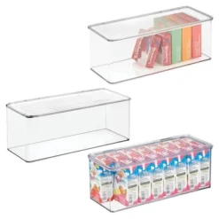 IDesign Stackable Hinged-Lid Storage Box - Clear -Target KitchenAid GUEST 372cb509 7bac 4422 a602 879651ad4982