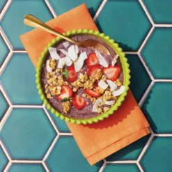 4pc Beaded Stoneware Bowl Set Pink/Teal/Light Green/Blue - Tabitha Brown For Target: Microwave & Dishwasher-Safe Serving Set