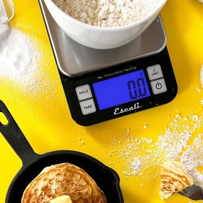 Escali Nutro Digital Scale Black: Stainless Steel Kitchen & Food Scale With Backlit Display, 15 Lb Capacity, Battery Included 6 Escali Nutro Digital Scale Black: Stainless Steel Kitchen & Food Scale With Backlit Display, 15 Lb Capacity, Battery Included - Image 4