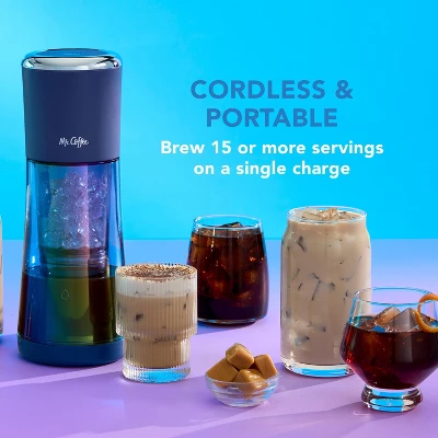 Mr. Coffee® Mr. Coffee Portable Cold Brew Coffee Maker Indigo 8 Mr. Coffee® Mr. Coffee Portable Cold Brew Coffee Maker Indigo - Image 6