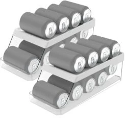 OU Soda Can Organizer For Refrigerator Set Of 2, Clear Rolling Can Dispenser For Fridge / Pantry, Soda Can Rack Kitchen Organizers, BPA Free -Target KitchenAid GUEST 37672810 eb5d 4fea 8be1 b1275b76bbd6