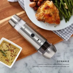 Kamenstein USB Rechargeable Dual Salt And Pepper Grinder: Stainless Steel Seasoning Shakers, Silver, 8.93" Height -Target KitchenAid GUEST 376af489 7594 44f9 8917 45d615d50e4f