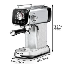 ELJGET Espresso Coffee Maker, 20 Bar Pump Cappuccino Latte Maker With ESE POD Filter & Milk Frother Steam Wand, Silver -Target KitchenAid GUEST 3780870e 9375 4998 9f86 e64b23467b3a