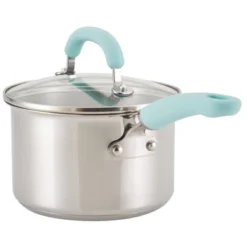 Rachael Ray Create Delicious 10pc Stainless Steel Cookware Set Light Blue Handles: Induction Safe, Dishwasher Safe 14 Rachael Ray Create Delicious 10pc Stainless Steel Cookware Set Light Blue Handles: Induction Safe, Dishwasher Safe -Target KitchenAid GUEST 37819bd1 12b5 46bf 97ae abee06b91bc4