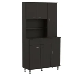 Depot E-Shop 90 Kitchen Pantry Cabinet, Two Open Shelves, One Drawer, Multiple Cabinets -Target KitchenAid GUEST 378ad5b4 b525 41ed 9898 b2e5a96e0baf