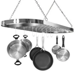 Sorbus Pot And Pan Oval Rack For Ceiling With Hooks - Multi-Purpose Organizer For Home, Restaurant, Kitchen Cookware, Utensils, Household -Target KitchenAid GUEST 37d08a92 dedc 410e b7e6 83929096c060