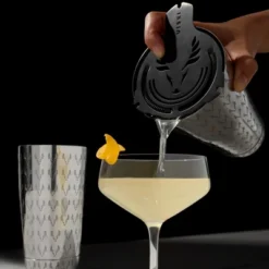 Viski Titanium Staghead Hawthorne Strainer - Laser Cut Cocktail Strainer For Drinks With Springs And Scratch Resistant Titanium Finish - Set Of 1 -Target KitchenAid GUEST 3801c151 fee8 43c4 9b99 63cceef5a31a