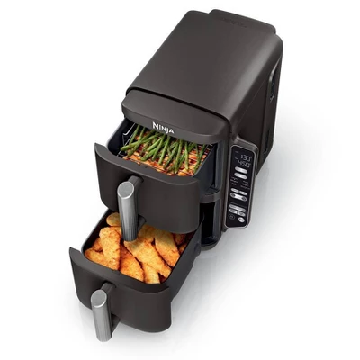 Ninja DoubleStack 8qt 6-in-1, 2-Basket Air Fryer With Space Saving Design Gray SL201: Metal & Plastic, Hand Wash, Dishwasher-Safe 18 Ninja DoubleStack 8qt 6-in-1, 2-Basket Air Fryer With Space Saving Design Gray SL201: Metal & Plastic, Hand Wash, Dishwasher-Safe - Image 16
