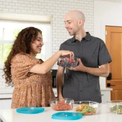 Libbey Serve It 8 Piece Glass Storage Bowl Set With 6 Cup Containers And Blue Plastic Lids -Target KitchenAid GUEST 38a79c96 60e2 4767 ab9b 308af4502e1e