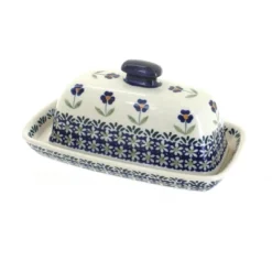 Blue Rose Polish Pottery M074 Manufaktura Butter DIsh -Target KitchenAid GUEST 38c7a9f3 2758 40d4 b2e3 04efc2aa32d5