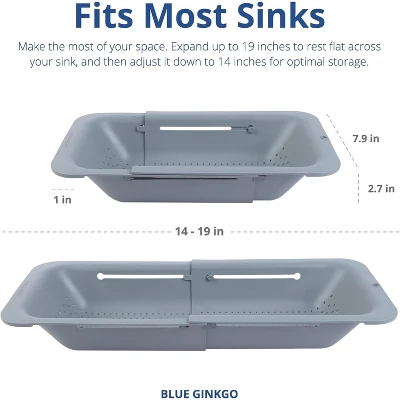 Over The Sink Colander Strainer Basket - Wash Vegetables And Fruits, Drain Cooked Pasta And Dry Dishes 6 Over The Sink Colander Strainer Basket - Wash Vegetables And Fruits, Drain Cooked Pasta And Dry Dishes - Image 4