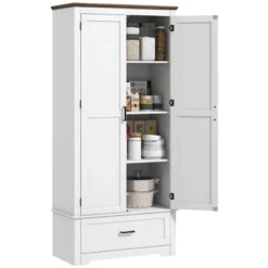 Yukimo 69" Kitchen Pantry Cabinet, White, With 2 Doors, Drawer & Adjustable Shelves, Freestanding Storage Solution For Dining Room 22 Yukimo 69" Kitchen Pantry Cabinet, White, With 2 Doors, Drawer & Adjustable Shelves, Freestanding Storage Solution For Dining Room -Target KitchenAid GUEST 39705b92 186b 448b b640 18ed405b021c