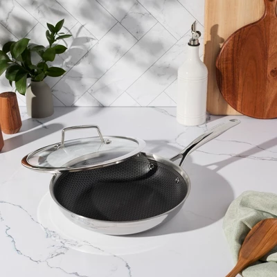 Henckels Paradigm 10-in Stainless Steel Fry Pan With Lid 3 Henckels Paradigm 10-in Stainless Steel Fry Pan With Lid