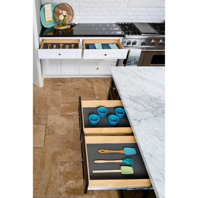 Con-Tact Grip Excel Single Pack 20"x24' Graphite: Non-Adhesive Nonskid Shelf & Drawer Liner For Cabinets, Dark Gray 5 Con-Tact Grip Excel Single Pack 20"x24' Graphite: Non-Adhesive Nonskid Shelf & Drawer Liner For Cabinets, Dark Gray - Image 3