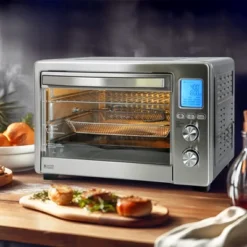 LNC 34-Qt 1750W Stainless Steel Air Fryer Toaster Oven With Fry Basket, 12 Cooking Modes, LCD Screen, 6-Slice -Target KitchenAid GUEST 3a43b3e0 8543 4e32 a6d5 a77503217999