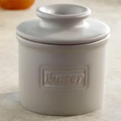 Butter Bell® Crock - Matte Stone Retro Ceramic Butter Keeper, Neutral Café Style Butter Dish For Spreadable Butter Without Refrigeration -Target KitchenAid GUEST 3a768f66 43d2 4251 b86c 22e73aea0105