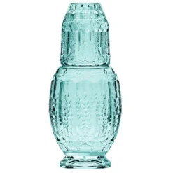 Elle Décor Vintage Night Bedside 33 Oz. Water Carafe With Tumbler, 2-Piece Set, Elegant Pitcher And Matching Drinking Glass Doubles As Lid -Target KitchenAid GUEST 3a8397ba 4682 48e7 82b0 78173ec2c165