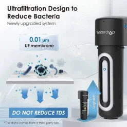 Waterdrop 10UA-UF Ultra Filtration Under Sink Water Filter With 1 Extra RF10-UF Filter