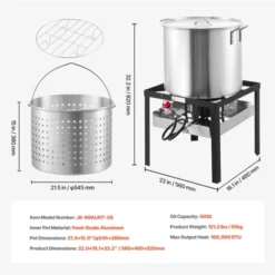 VEVOR 60 Qt Seafood Boiling Kit With Strainer, Outdoor Seafood Boil Pot And Basket, Cooking Set For Crab Crawfish Lobster Boiling, Silver 16 VEVOR 60 Qt Seafood Boiling Kit With Strainer, Outdoor Seafood Boil Pot And Basket, Cooking Set For Crab Crawfish Lobster Boiling, Silver -Target KitchenAid GUEST 3aaf0fe3 119b 4c7b 9e1a 96f7eac2c9f0