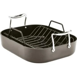 All-Clad Essentials Hard Anodized Nonstick Roaster With Rack 11x14 Inch -Target KitchenAid GUEST 3aeb272c 9531 4e75 852e 64fd3f642069