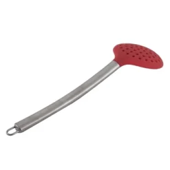 Unique Bargains Silicone Covering Head Stainless Steel Handle Slotted Spoon Ladle Silver Tone Red 1 Pc -Target KitchenAid GUEST 3aee12d9 7a1d 4926 ba69 87ad6cc80903