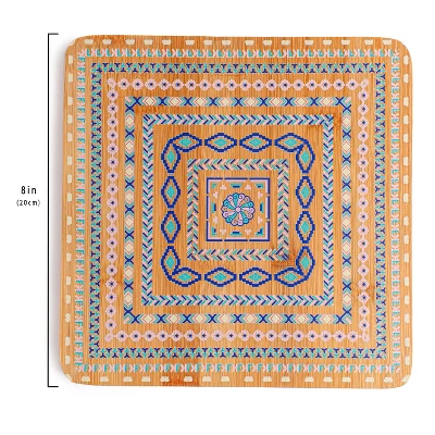 BergHOFF Bamboo Multi-Colored Trivet, Set Of 4 6 BergHOFF Bamboo Multi-Colored Trivet, Set Of 4 - Image 4