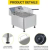 Deep Fryer, Commercial Dual 11L Electric Fryer 3400W - Twin Baskets With Stainless Steel For Restaurant, Food Truck -Target KitchenAid GUEST 3b8c8bed e96c 4d29 a16c a059328640cb