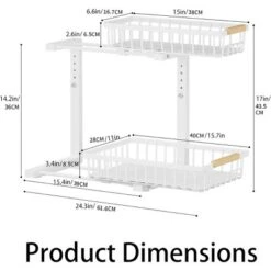 Boersma Adjustable Height 2-Tier Metal Drawer Organizer – Under Sink Storage Rack With Sliding Baskets For Kitchen, Bathroom, Pantry，Black -Target KitchenAid GUEST 3ba21c55 1808 448c a823 fdaf1d0528f5