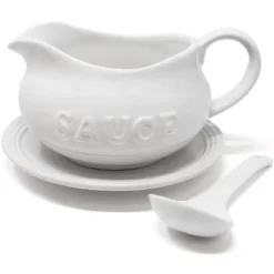 KOVOT 24 Oz Gravy Boat, Tray And Ladle Set - Perfect For Gravies, Sauces, And Dressings - White Elegant Ceramic With The Word "Sauce" On It 13 KOVOT 24 Oz Gravy Boat, Tray And Ladle Set - Perfect For Gravies, Sauces, And Dressings - White Elegant Ceramic With The Word "Sauce" On It -Target KitchenAid GUEST 3bc22ef4 d80e 4ff9 801e 87210aba1001