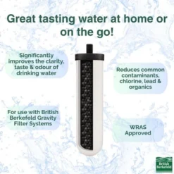 British Berkefeld Doulton Ceramic Water Filter Element W9121226 7" Ultra Sterasyl NSF Tested Authentic Gravity PFAS (PFOA And PFOS) Reduction 8674 -Target KitchenAid GUEST 3bdc0ca5 0433 426c 84b2 0f67a8d2dc36