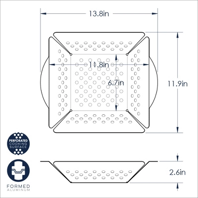 Nordic Ware Perforated Grilling Basket 6 Nordic Ware Perforated Grilling Basket - Image 4