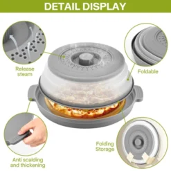 Itopfox Microwave Splatter Cover With Anti-scald Base Plate, Large Plastic & Silicone Vented Collapsible Guard Lid, Plate Holder & Kitchen Colander -Target KitchenAid GUEST 3c1e87ca 63a9 4d9d afb3 11207dd50785