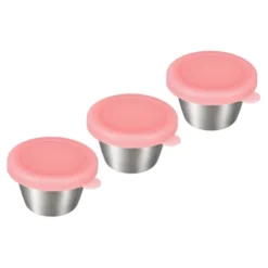 Unique Bargains Stainless Steel Picnic Travel Salad Dressing Condiment Container Cups With Lids 3 Pcs -Target KitchenAid GUEST 3c31f607 827a 4f75 9bd3 41c518967495