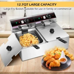 Costway 3400W Electric Countertop Deep Fryer Dual Tank Home Steel -Target KitchenAid GUEST 3c49e5f6 bc6d 4dd3 8b44 bf319afe659a