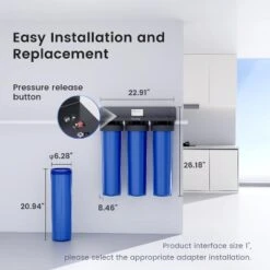Waterdrop 3-Stage Whole House Water Filter System,Reduce Iron&Manganese,with Carbon &Sediment Filters,7-Stage Filtration, WHF3T-FG,1" Inlet/Outlet -Target KitchenAid GUEST 3c4d9257 e17a 4170 ace2 522fa704fb1f
