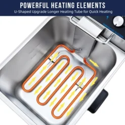 WhizMax Electric Deep Fryer Stainless Steel With Basket, 8L/8.45QT Countertop Fryers, 1600W Single Tank Electric Fryer 13 WhizMax Electric Deep Fryer Stainless Steel With Basket, 8L/8.45QT Countertop Fryers, 1600W Single Tank Electric Fryer -Target KitchenAid GUEST 3c89b3a8 6fab 4291 9668 74a3cc861a5d